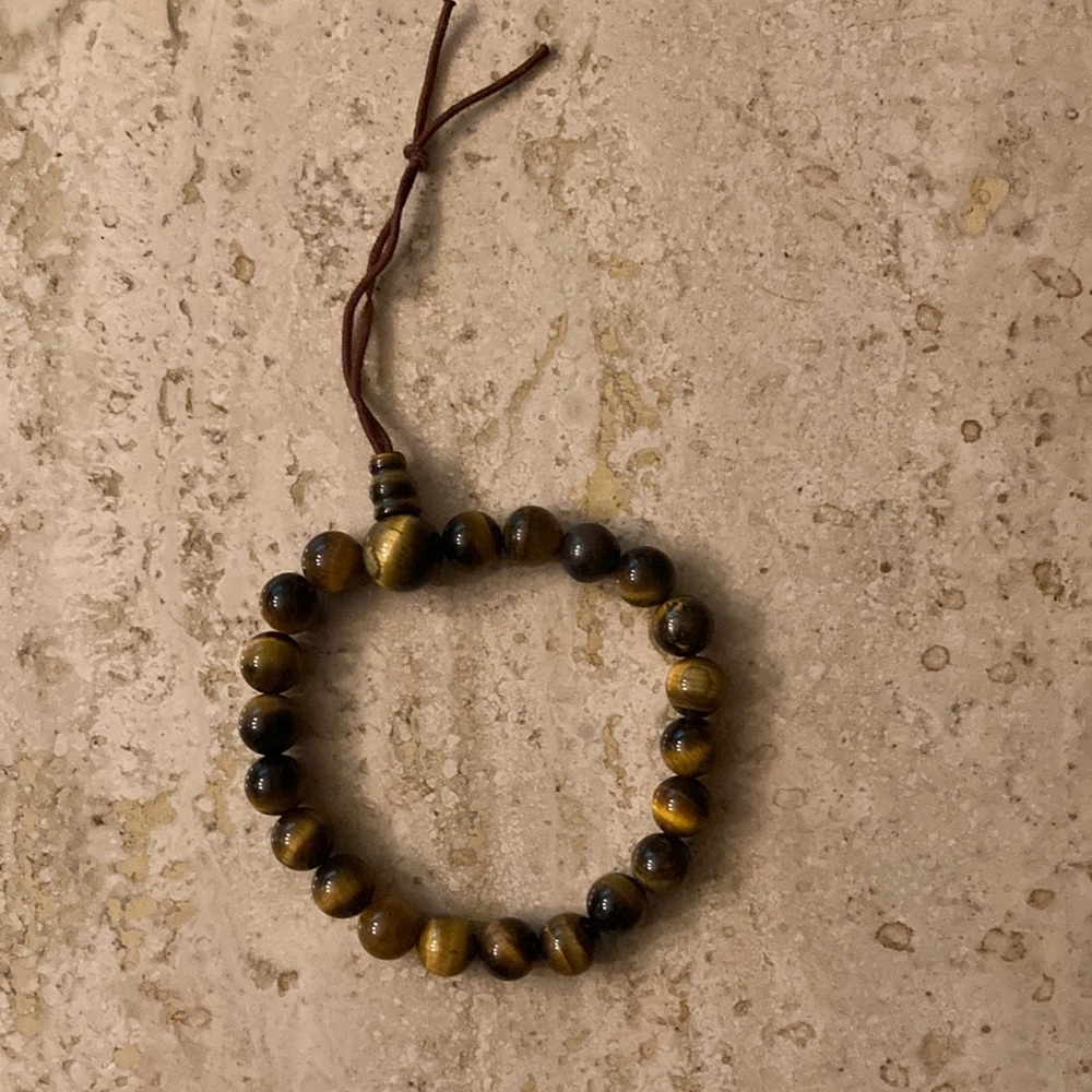 Tigers Eye Adjustable Bracelet Nature Inspired Bohemian Strength Protection - Picture 6 of 6